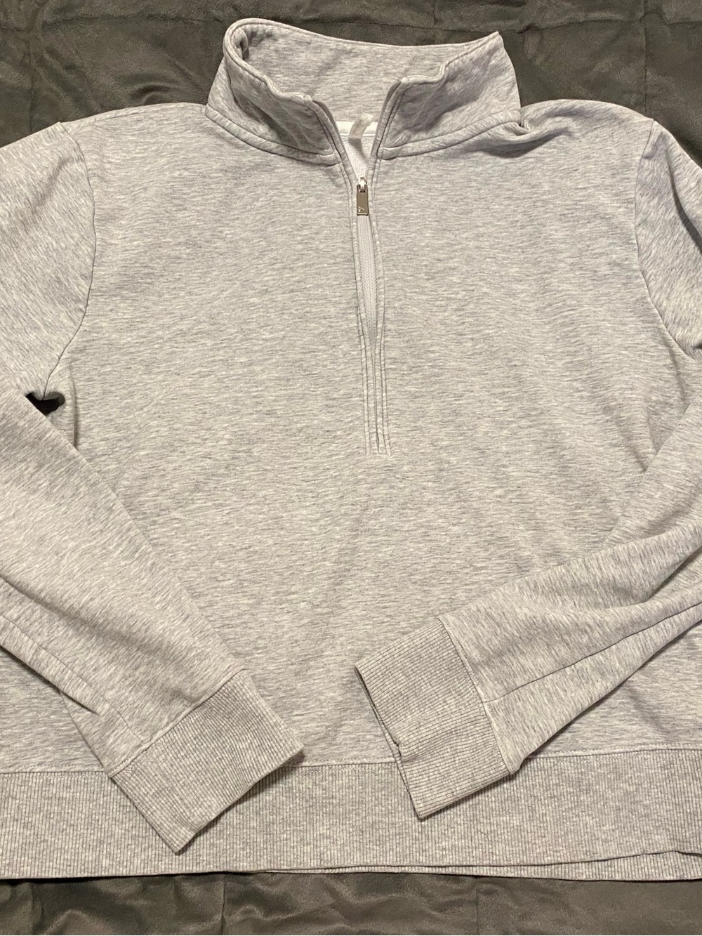 Travis Mathew Cloud Half Zip Pullover-Heather Gray